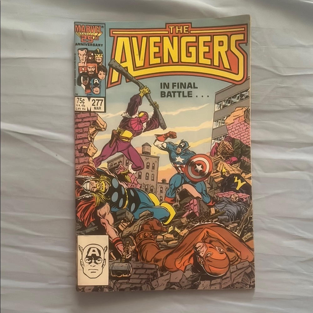 Marvel The Avengers Comic - Red, Blue, Yellow Cover